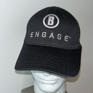 Black Engage Model Bushnell Rifle Scope Hunting Baseball Cap Hat S/M